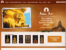 Tablet Screenshot of burmese-buddhas.com